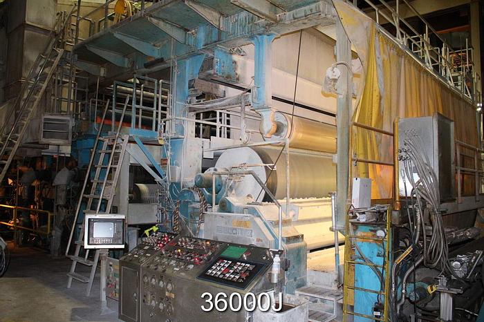 Used Voith SW 12500/26-MJ-VR-ZWK Paper Machine,  314" Trim, 300 TPD #36000