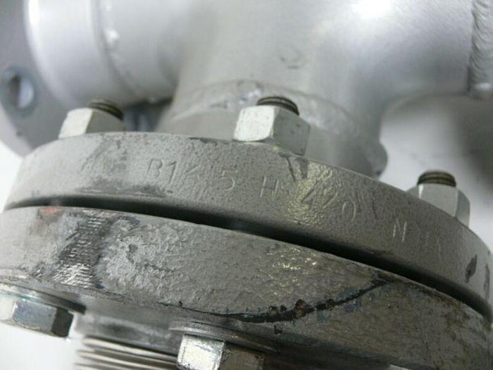 Used Flanged T Pipe + Flexible Fitting 4.5" Inside Diameter 9" Outside Diameter