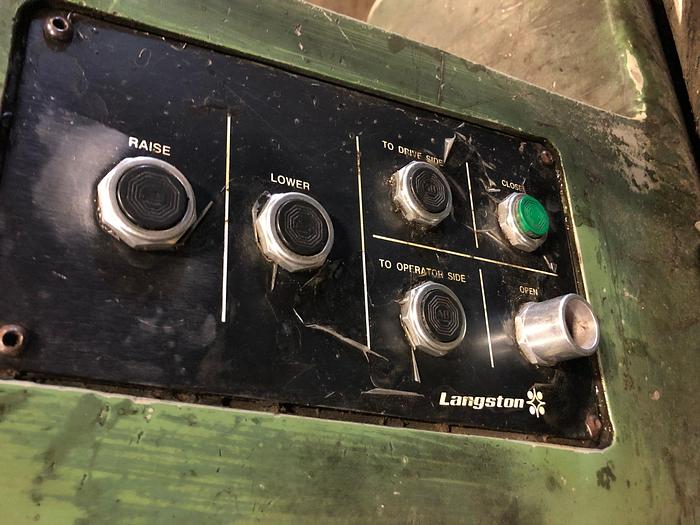 Used 100" ( 2.5 M) LANGSTON DOUBLE UNWIND STAND 60" DIAMETER