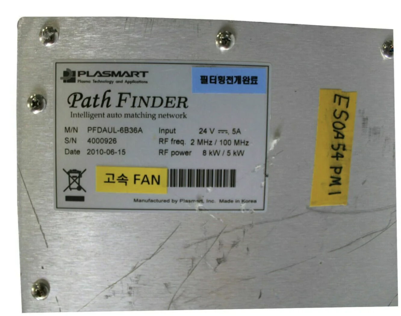 Used SEMES PLASMART PATH FINDER PFDUAL-6B36A-1 INTELLIGENT AUTO MATCHING MACHINE