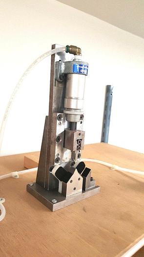 Used Mead Air Press with double palm buttons Stamping Forming Crimping Metal