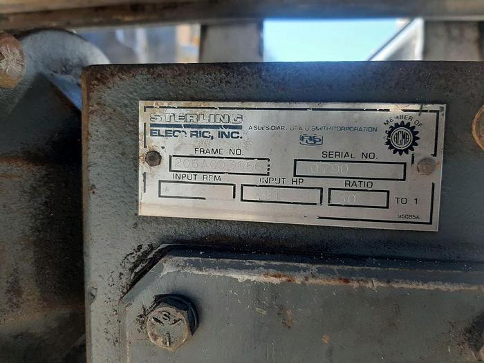 Used Conveyor, Belt, 24" x 172", S/st, 1 HP, Cleated, Incline #S744491