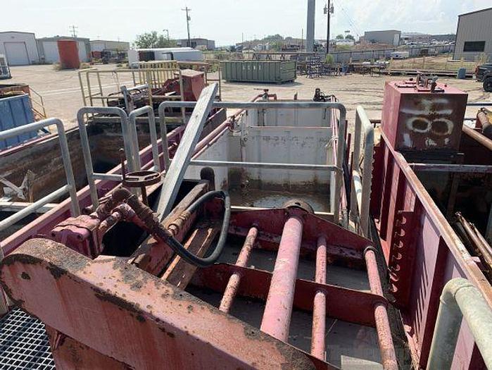 Used Workover Tank with Hydraulic Shaker and Platform