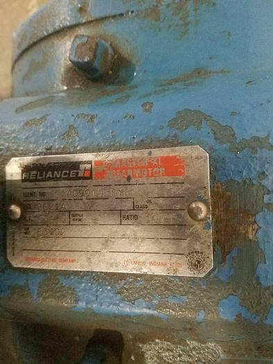 Used Reeves Variable Speed Drive Motor with Reliance Electric Gear Motor 1 HP