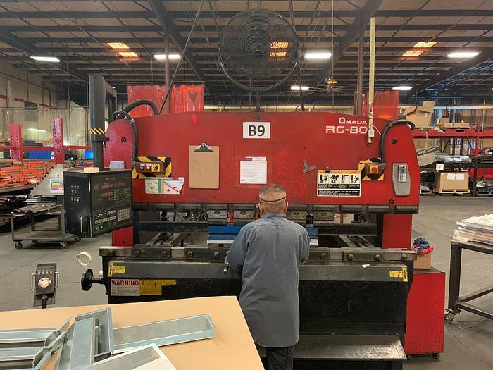 1997 88 Ton Amada RG-80 CNC Press Brake