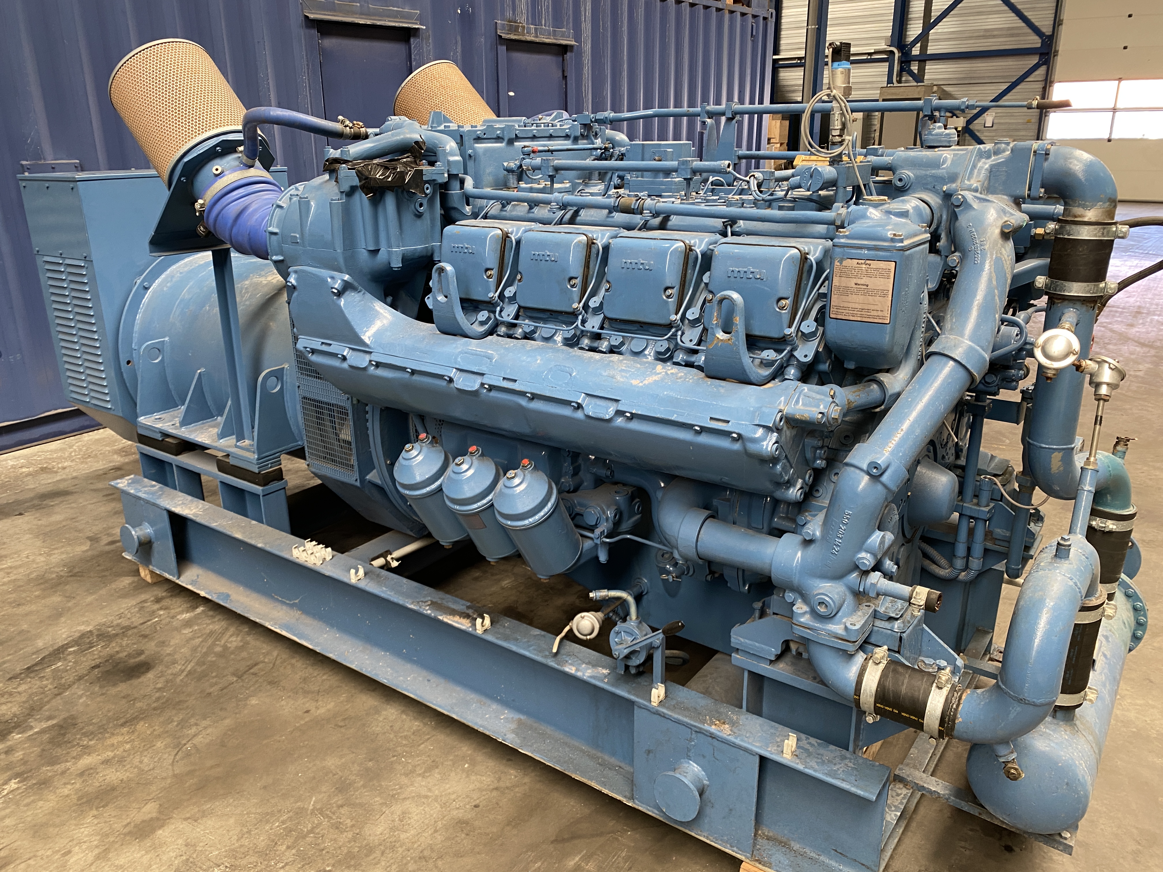 Used MTU 8V-396TC33/34 / A.VAN KAICK 950 KVA  GEN.SET