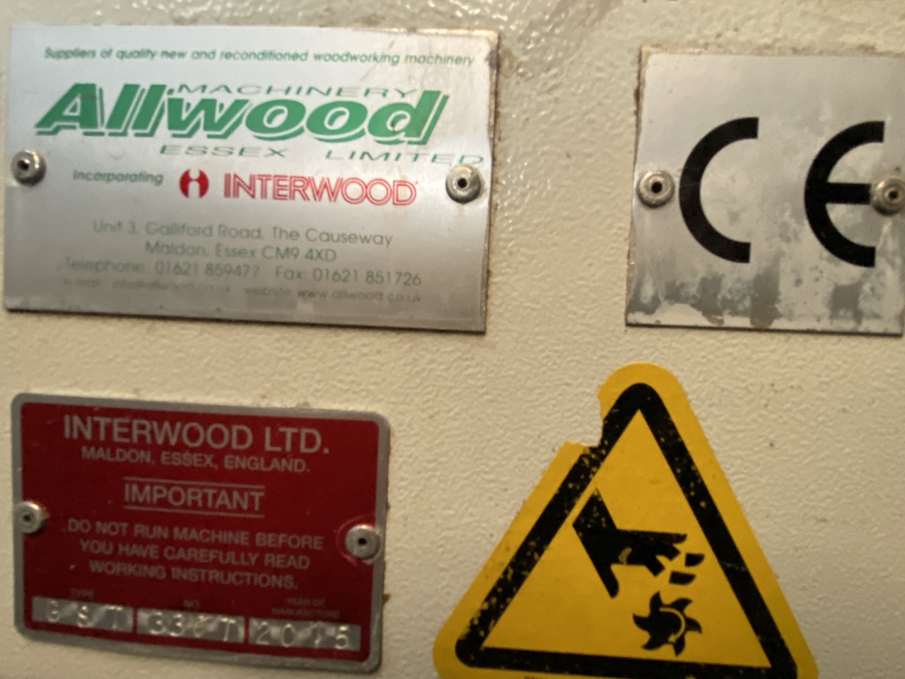 Usato Interwood GST 330T Spalmacolla con rulli da mm. 1600