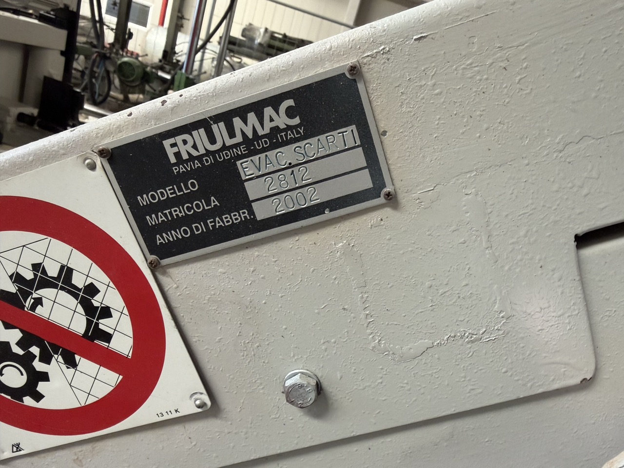 Usato 2002 Friulmac DUALFEED Troncatore - Caricatore per Scorniciatrice idraulico, automatico, con regolazione misure elettronica.