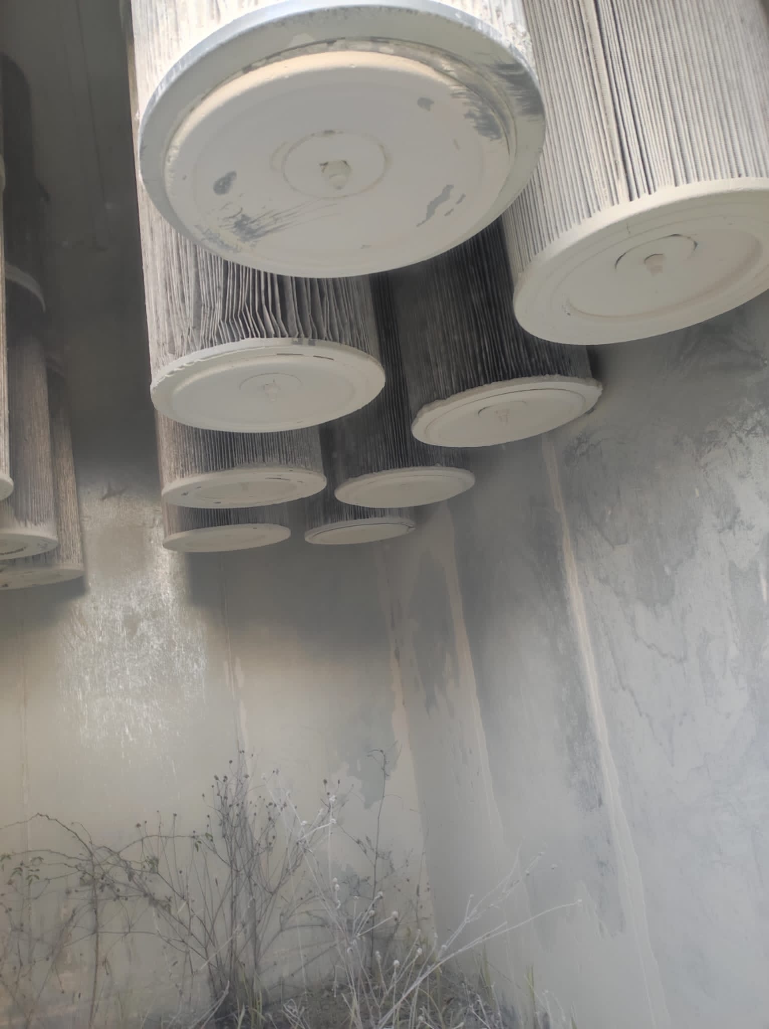 Usato Sottostazione filtrante per polveri di carteggio, marca CM, modello AIRJET 36 Cartucce