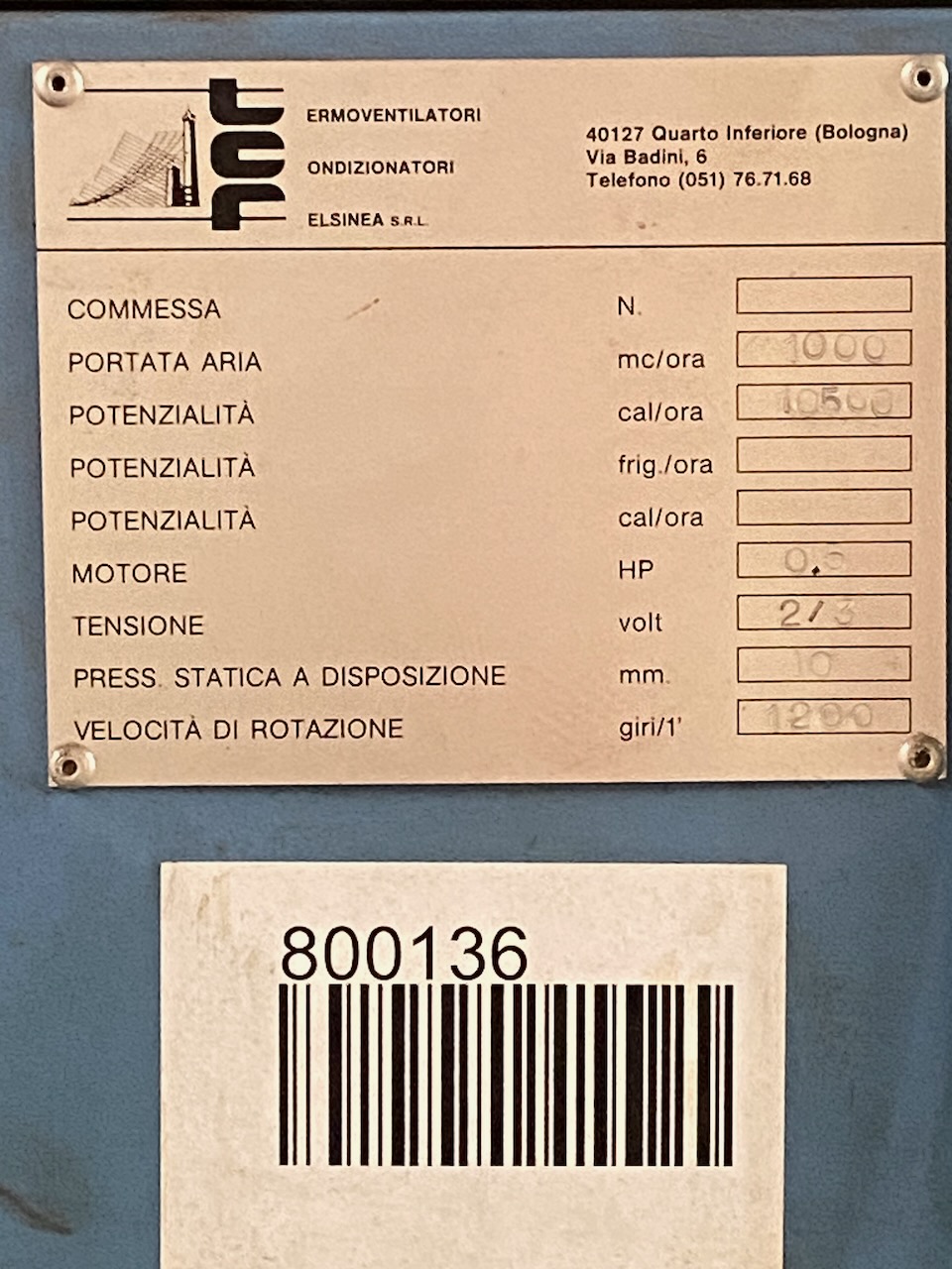 Usato Elsinea Generatori di aria calda (scambiatore di calore acqua/aria)