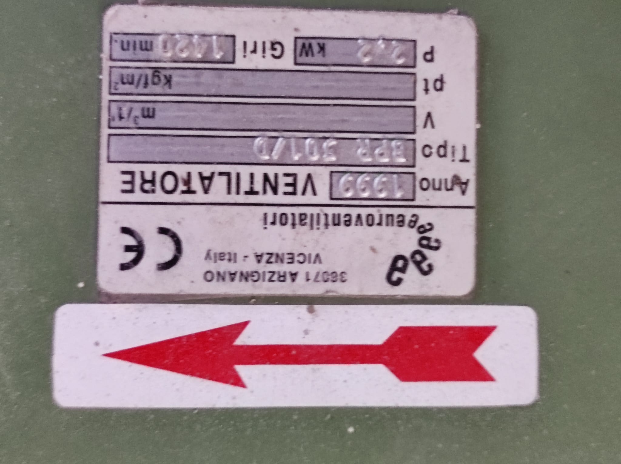 Usato Nr. 11 Ventilatori a stock