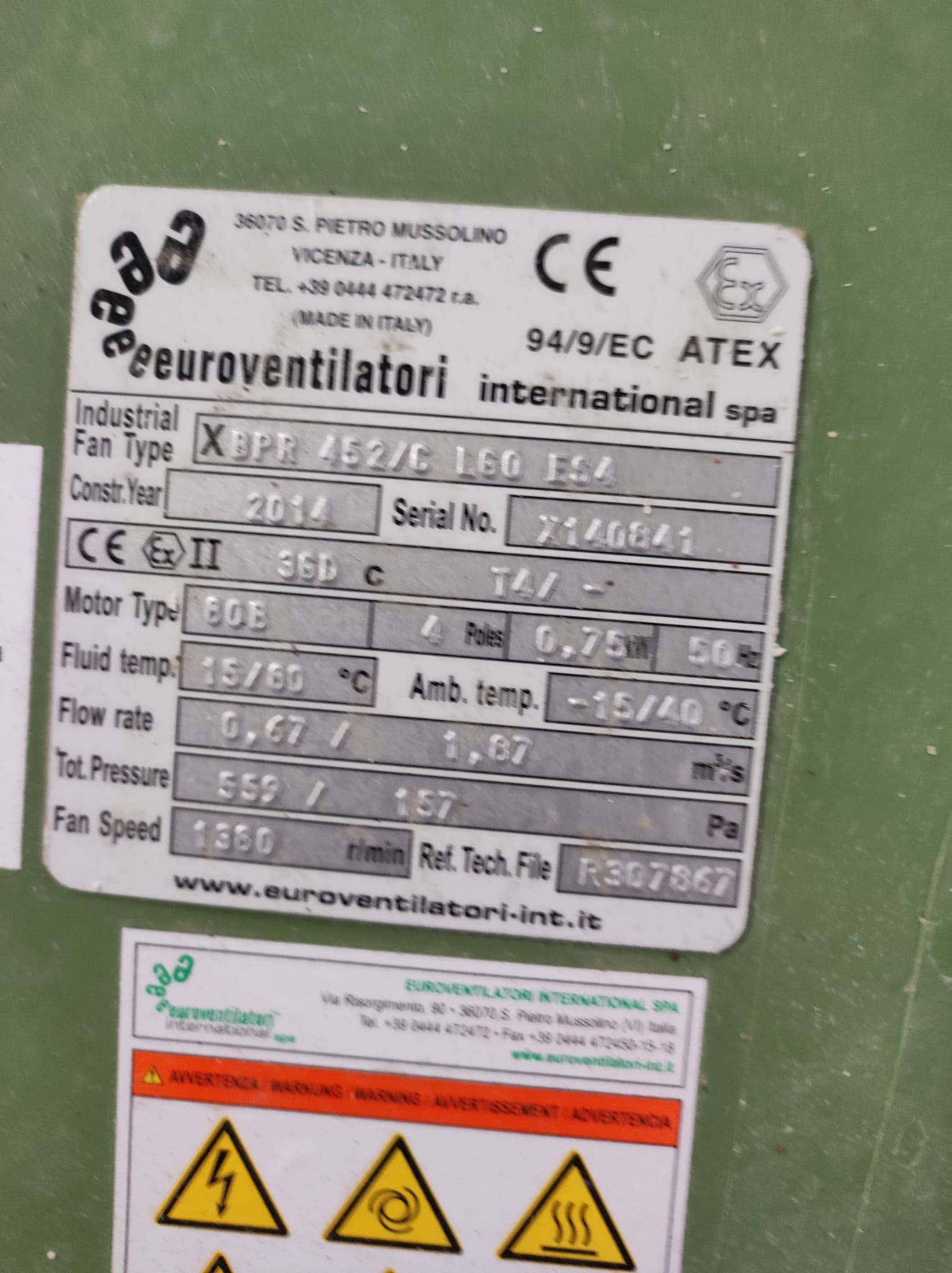 Usato Nr. 11 Ventilatori a stock