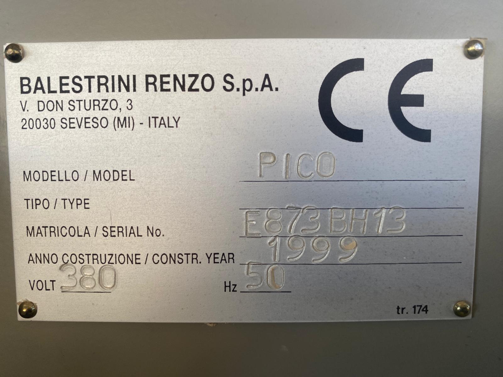 Usato 1999 Bacci Pico Tenonatrice Stondante da 1 testa e 2 banchi