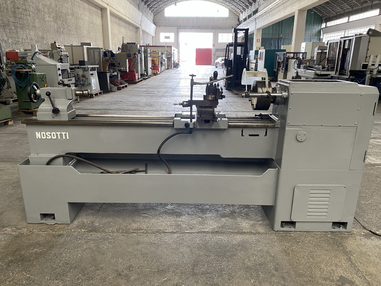 Ricondizionato Nosotti T200/1500 Tornio usato lavorazione ferro completo di accessori