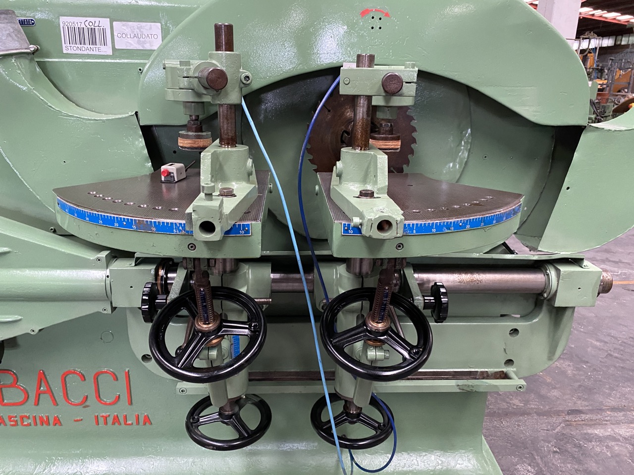 Usato Tenonatrice stondante a 1 testa e 2 banchi, Bacci