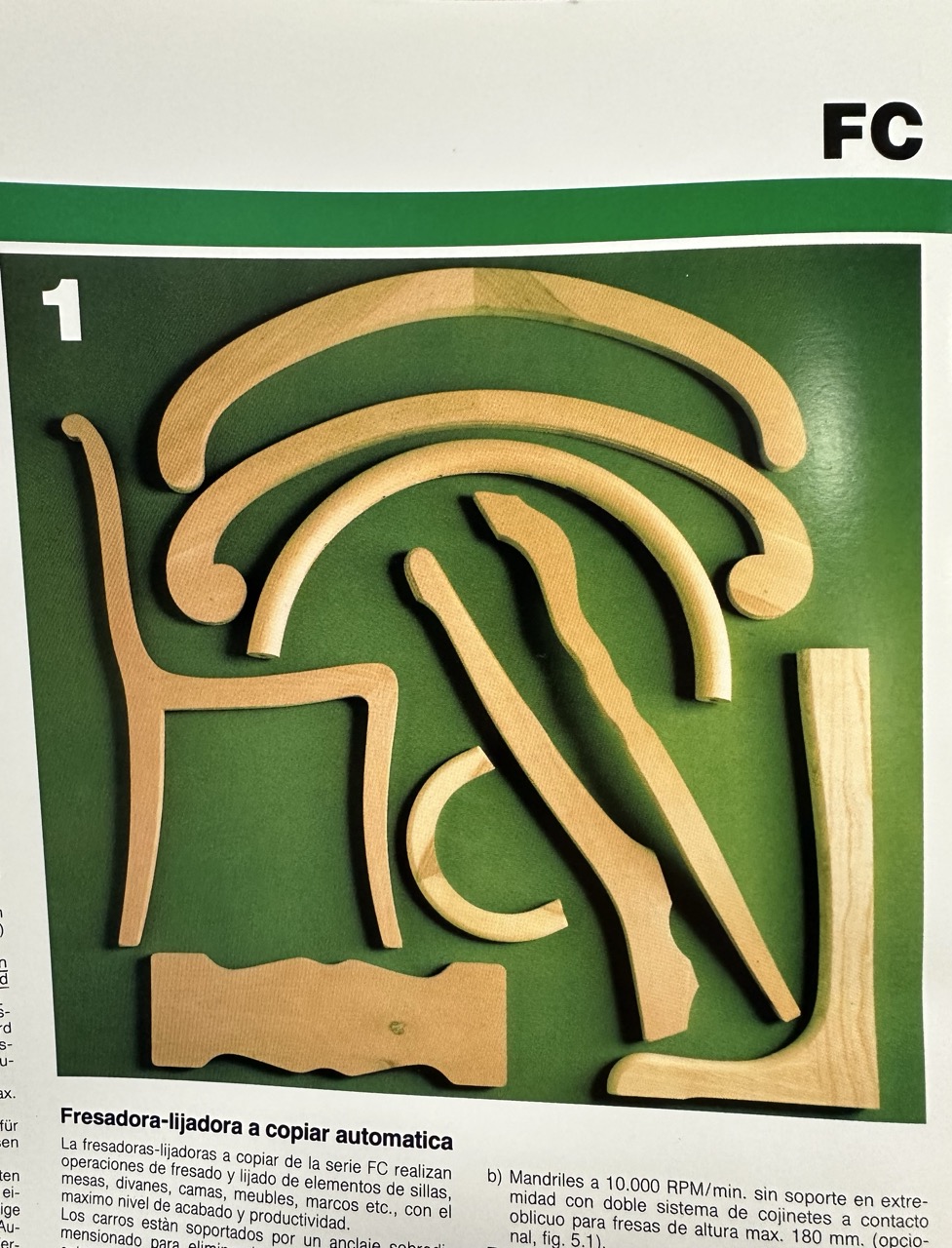 Usato 1994 Bacci FCH8 Fresatrice bialbero a 4 teste per lato (3 a fresare e 1 a levigare)