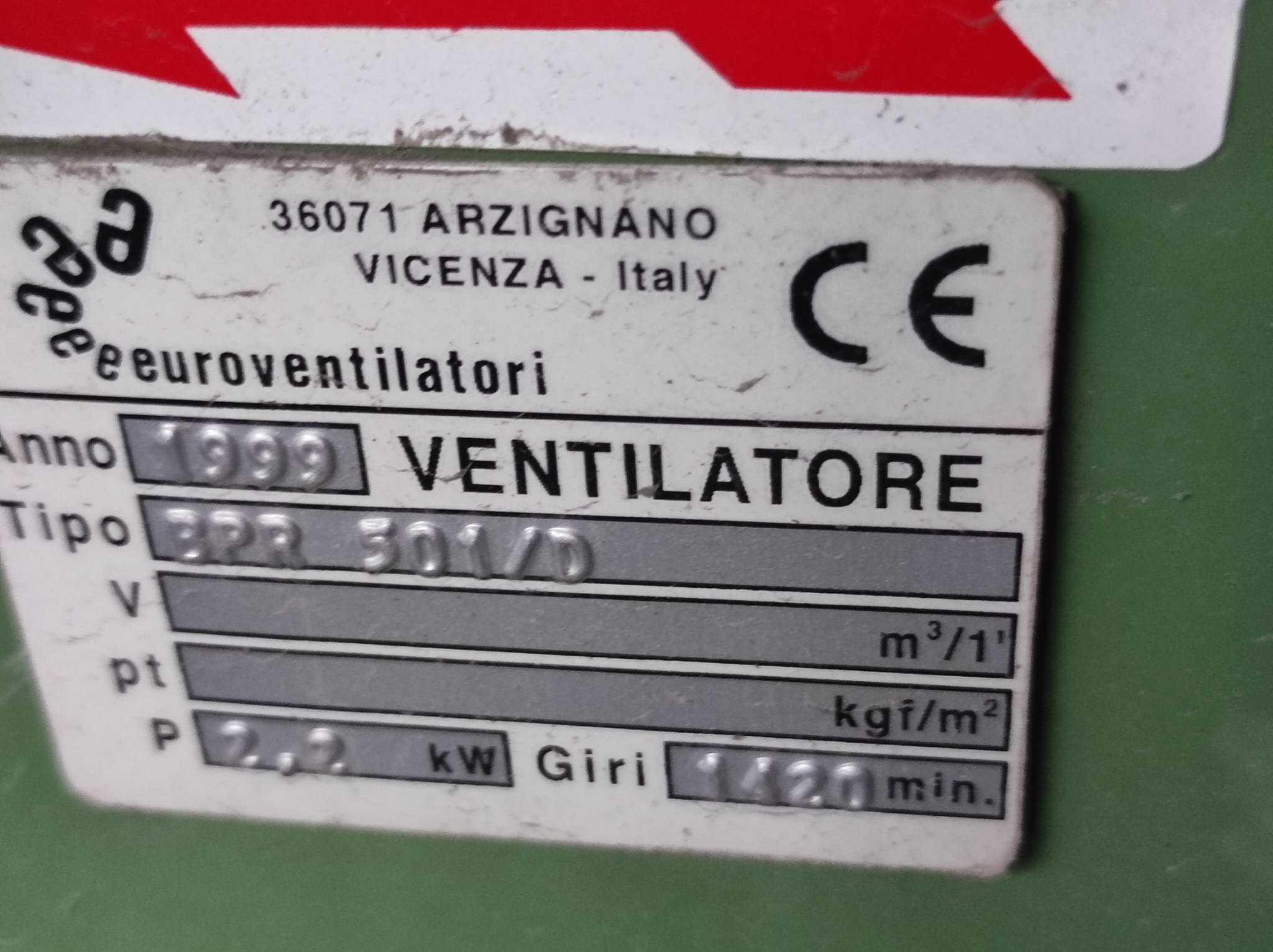 Usato Nr. 11 Ventilatori a stock