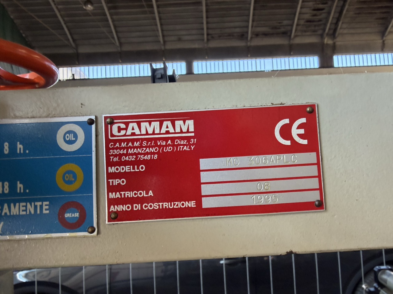 Usato 1995 Camam MO/30/6A/CR-PLC Mortasatrice automatica orizzontale