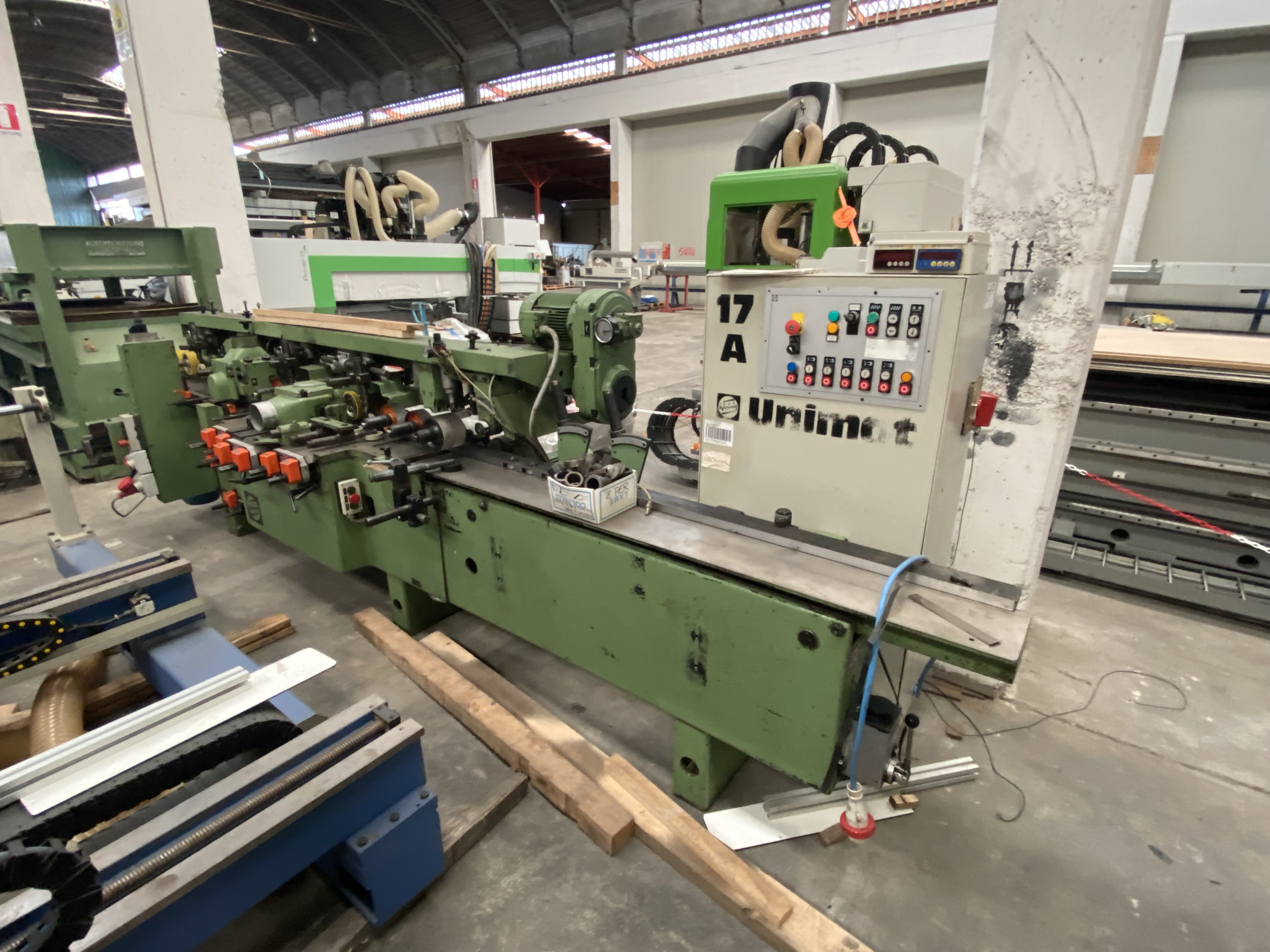 Usato Scorniciatrice Weinig Unimat 17A a 7 alberi