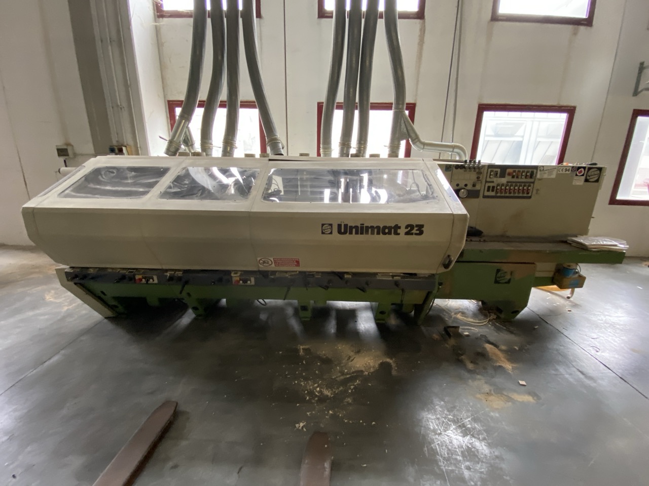 Usato Impianto completo 1994 Weinig U23 + Friulmac FN3 + giostra convogliatrice + nastro di ritorno + accessori