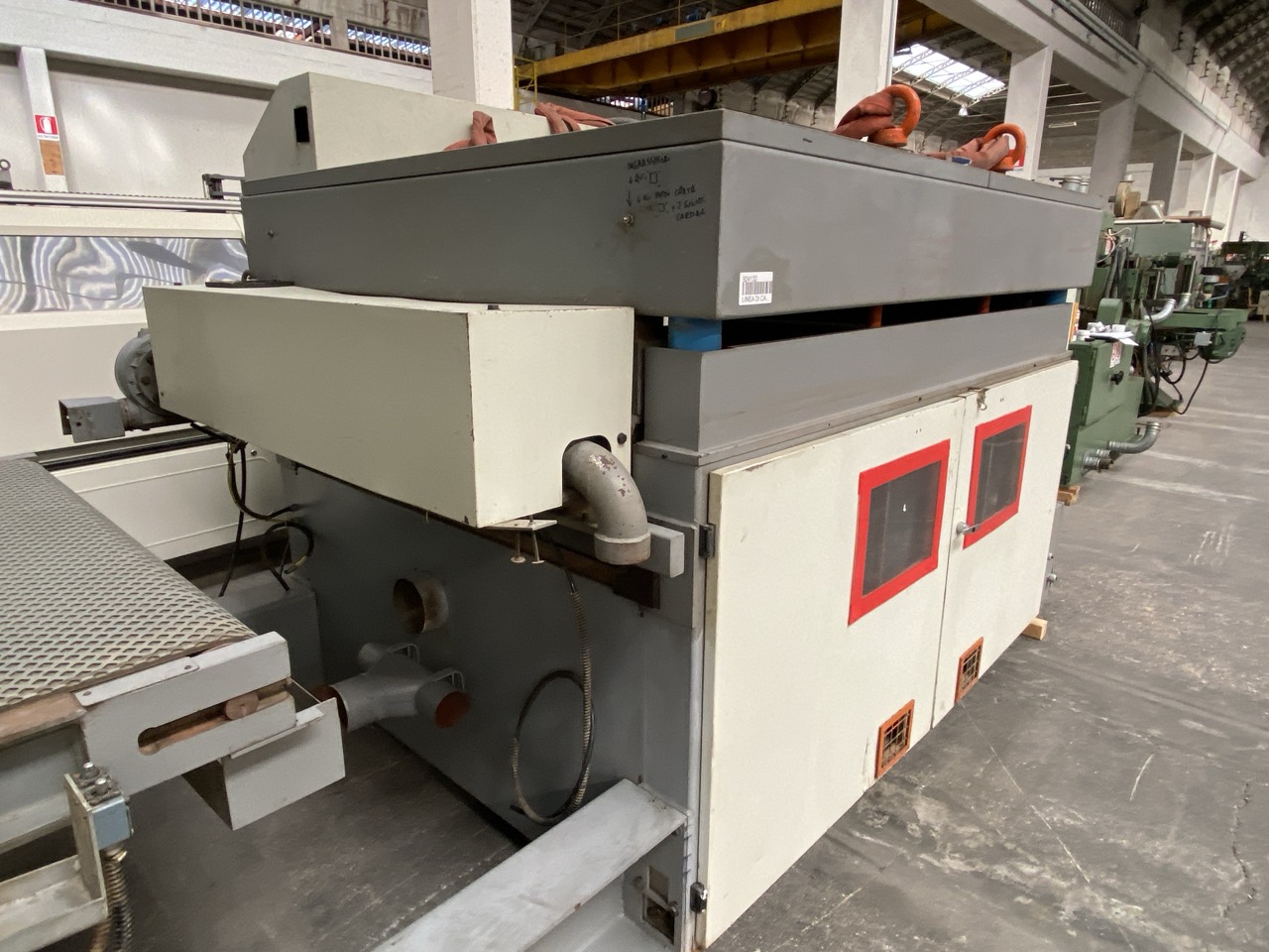 Usato 1999 Costa CCC CCC 1350 Linea di calibratura a 3 rulli superiori e 3 rulli inferiori, larghezza tappeto mm. 1350