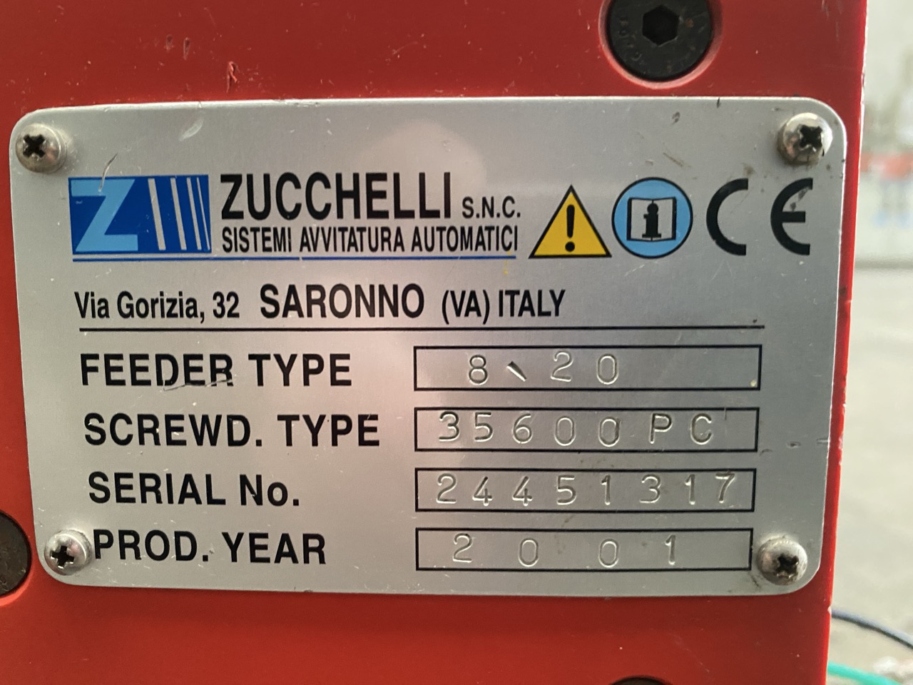 Usato Zucchelli Avvitatori automatici modello 8/20 