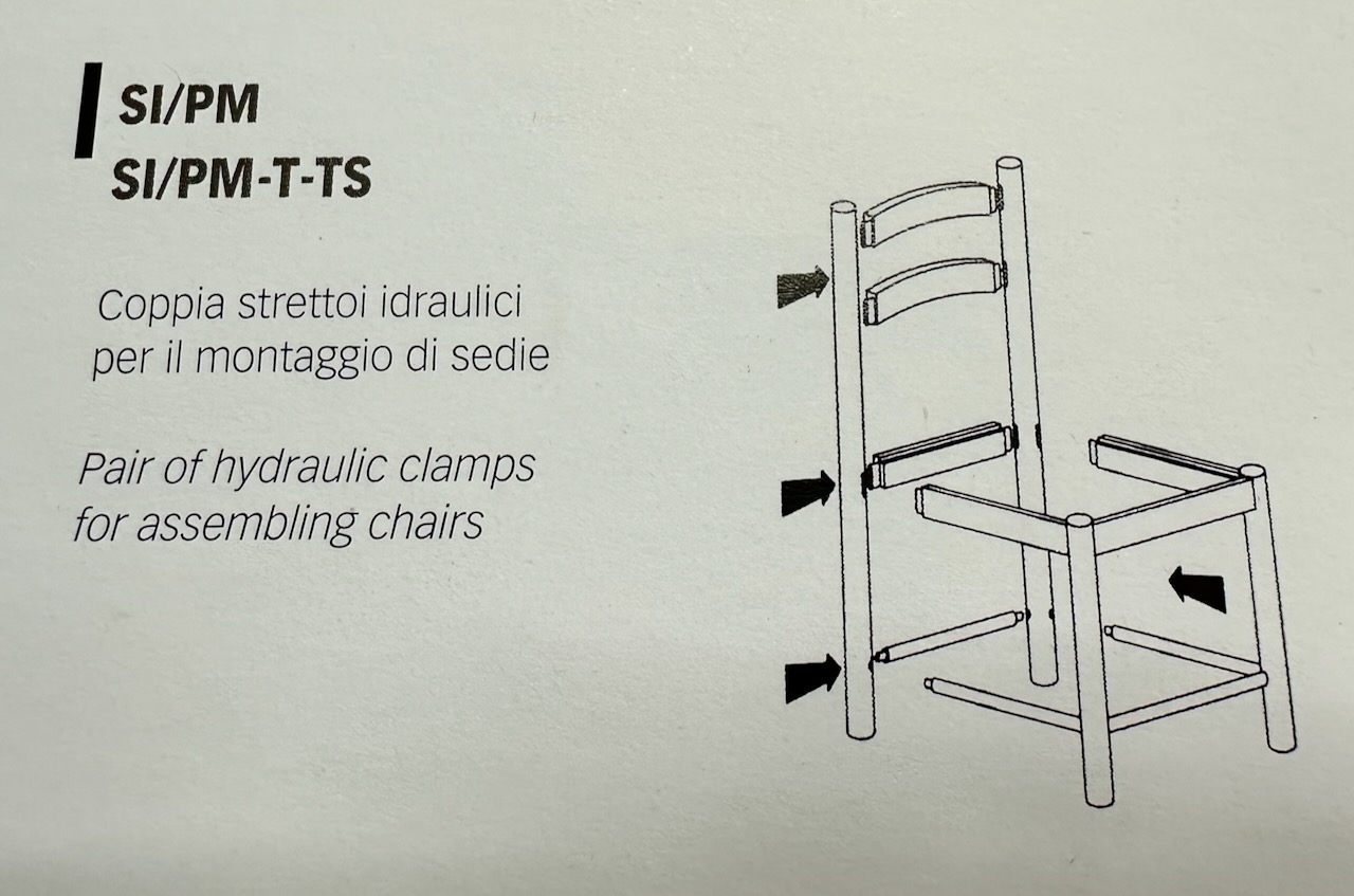 Usato 1996 Camam SI/PM-T-TS 2 Coppie di Strettoi idraulici, premontaggio, per sedie in legno