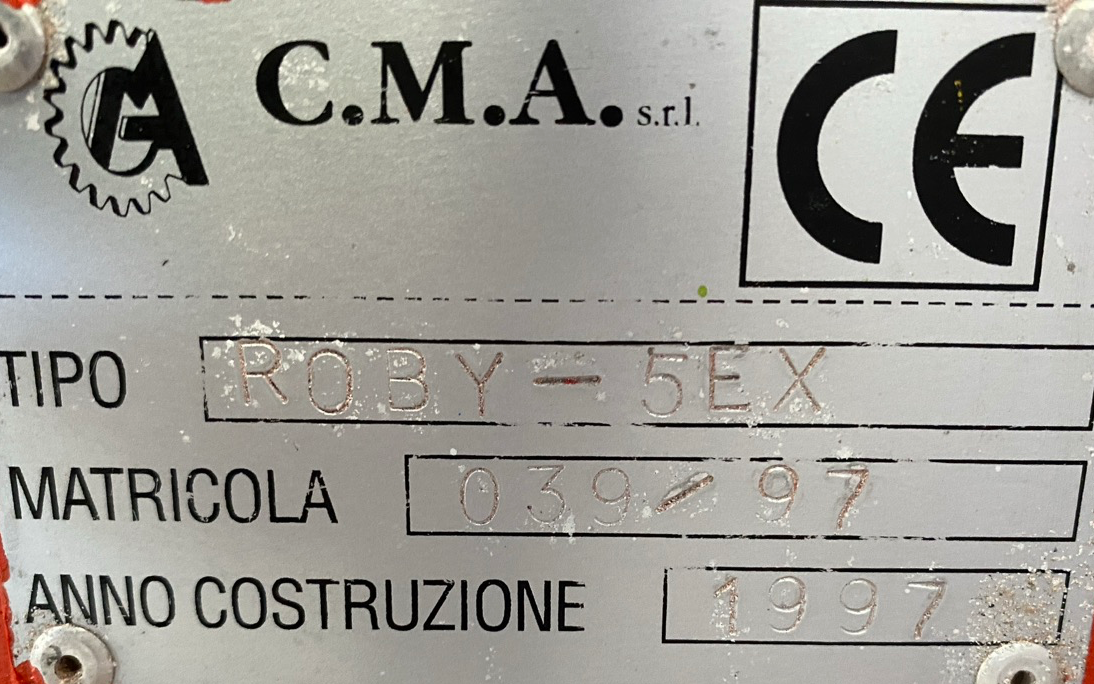 Usato 1997 CMA Roby 5 EX Robot di verniciatura antropomorfo (auto apprendimento) completo di pistola elettrostatica e generatore