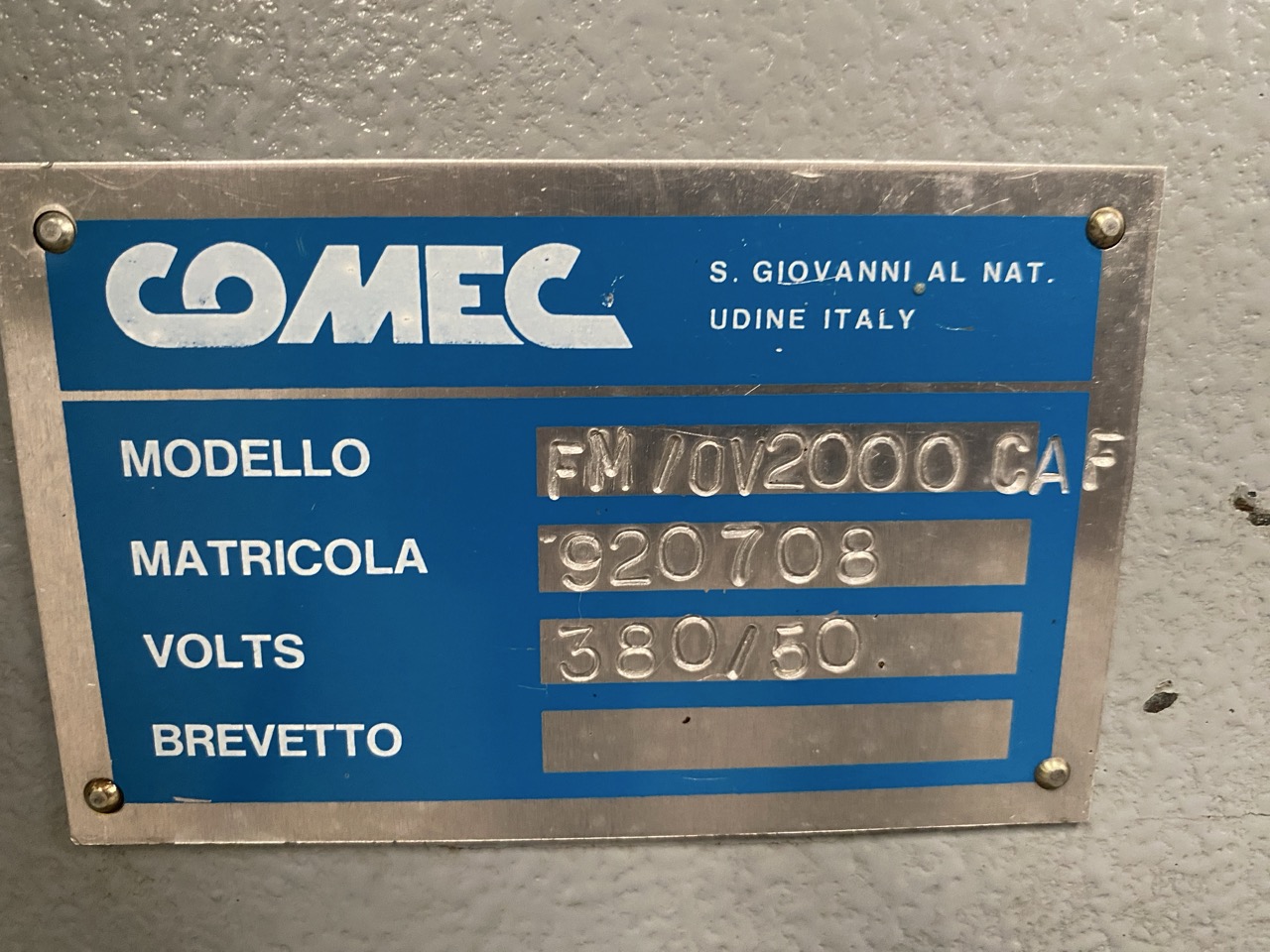 Usato Comec FM/OV2000 CAF Foratrice orizzontale e verticale con gruppi seghe verticali