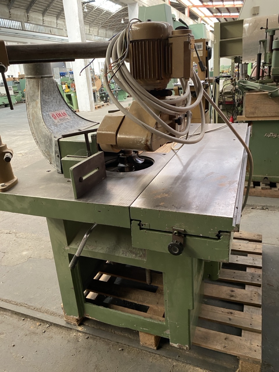 Usato Sega - Toupie con carro da cm. 150 e avanzamento a 2 rulli