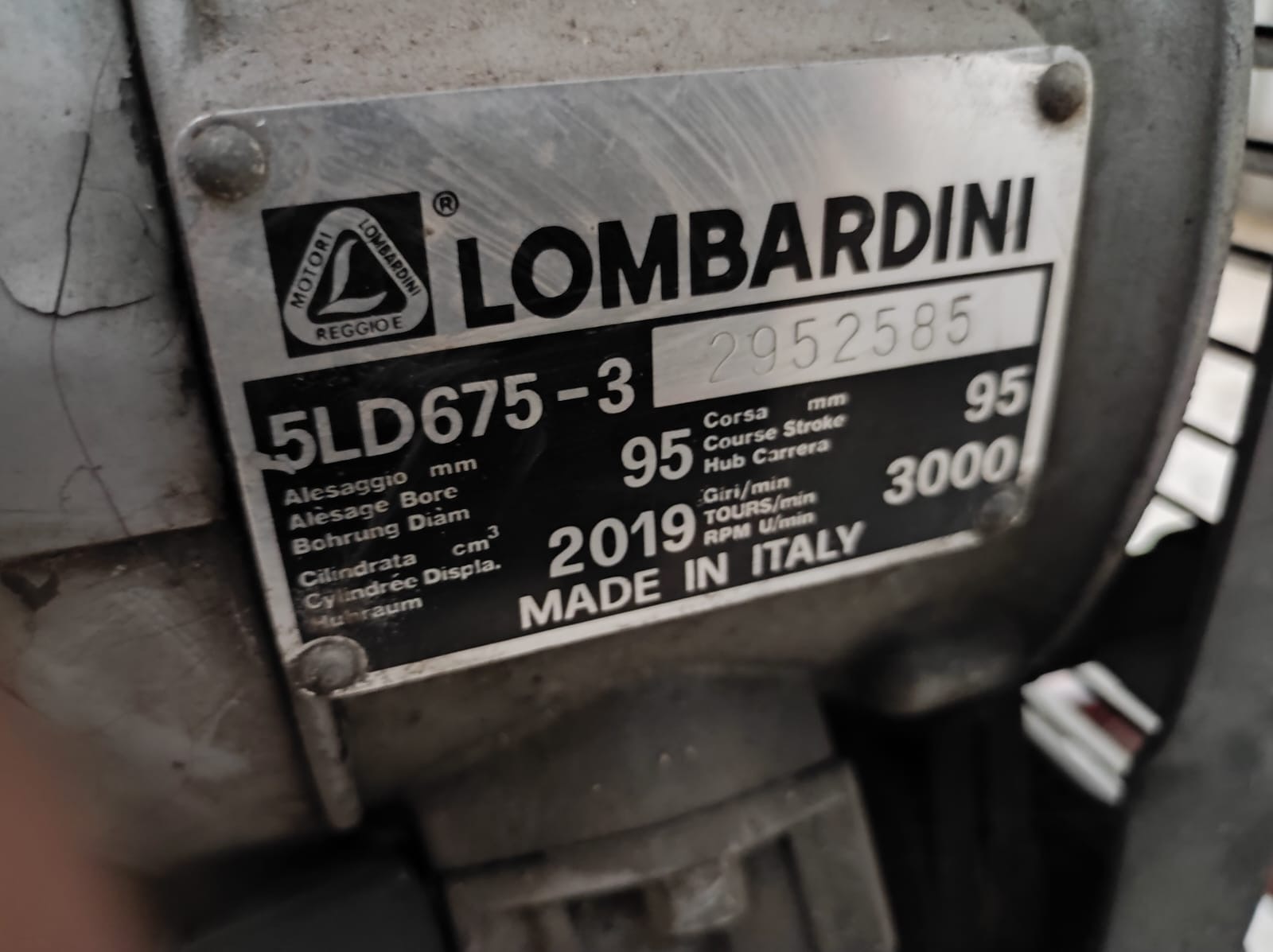 Usato Lombardini Motopompa per acqua