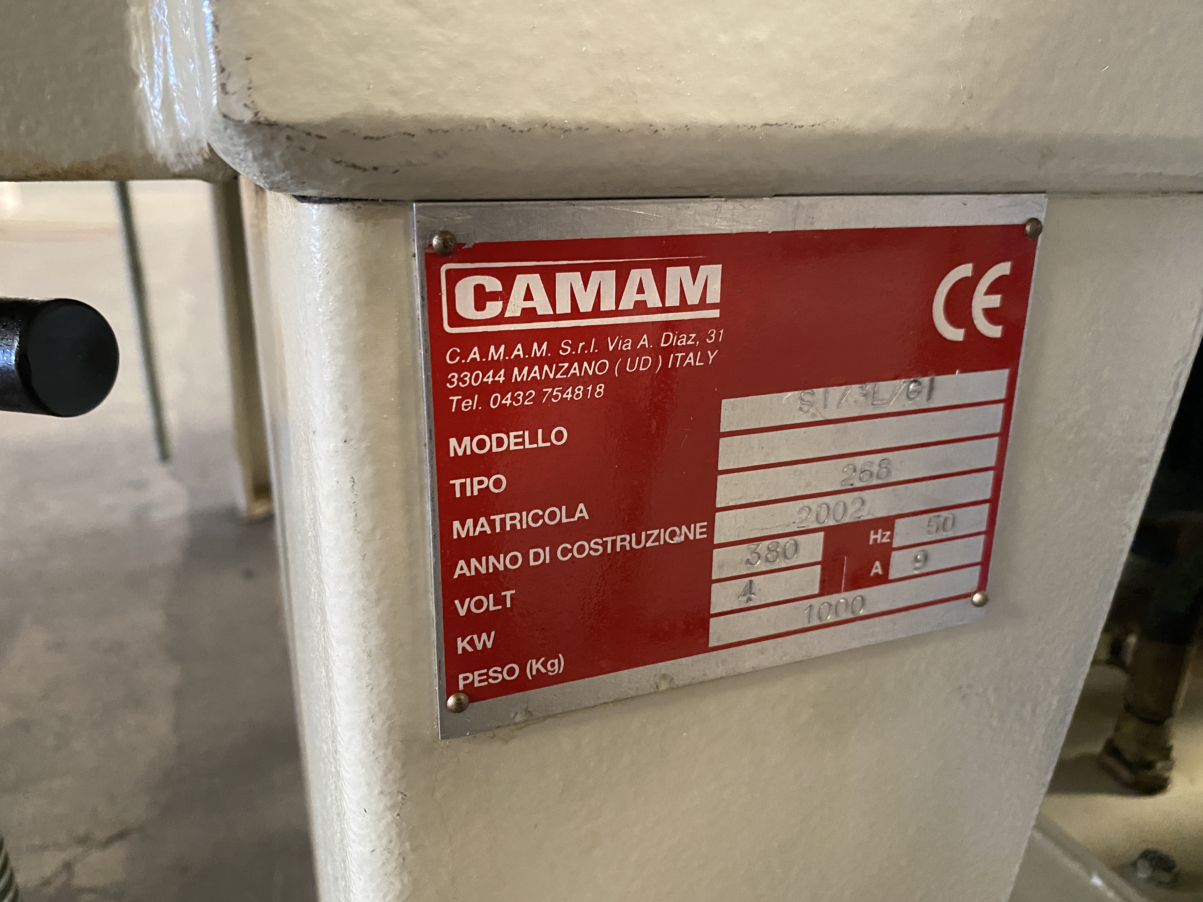 Usato 2002 Camam SI/3L/GI Strettoio idraulico a libro