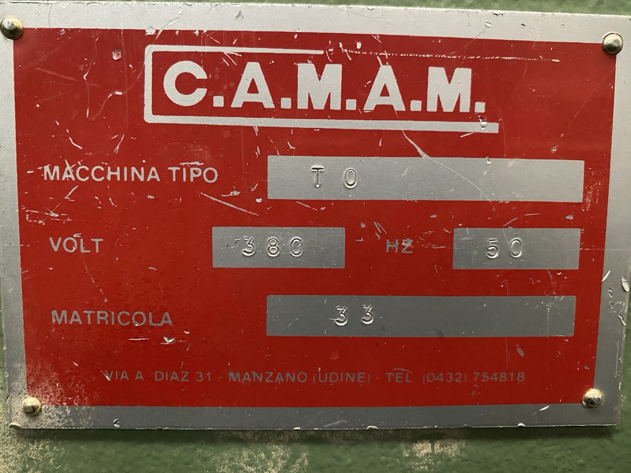 Usato Camam Foratrice verticale a 2 mandrini