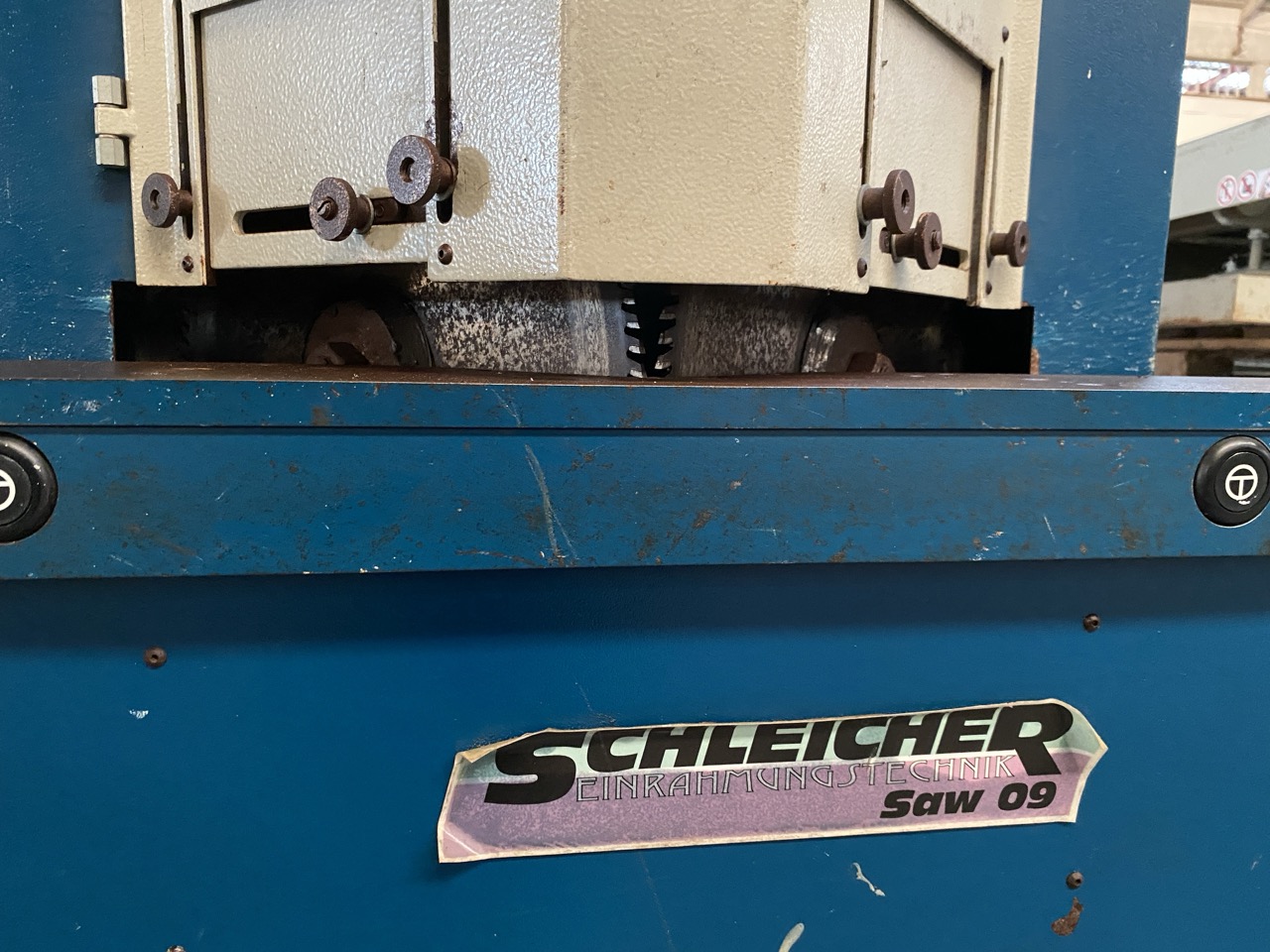 Usato Schleicher troncatrice 90° a 2 lame, marchiata CE