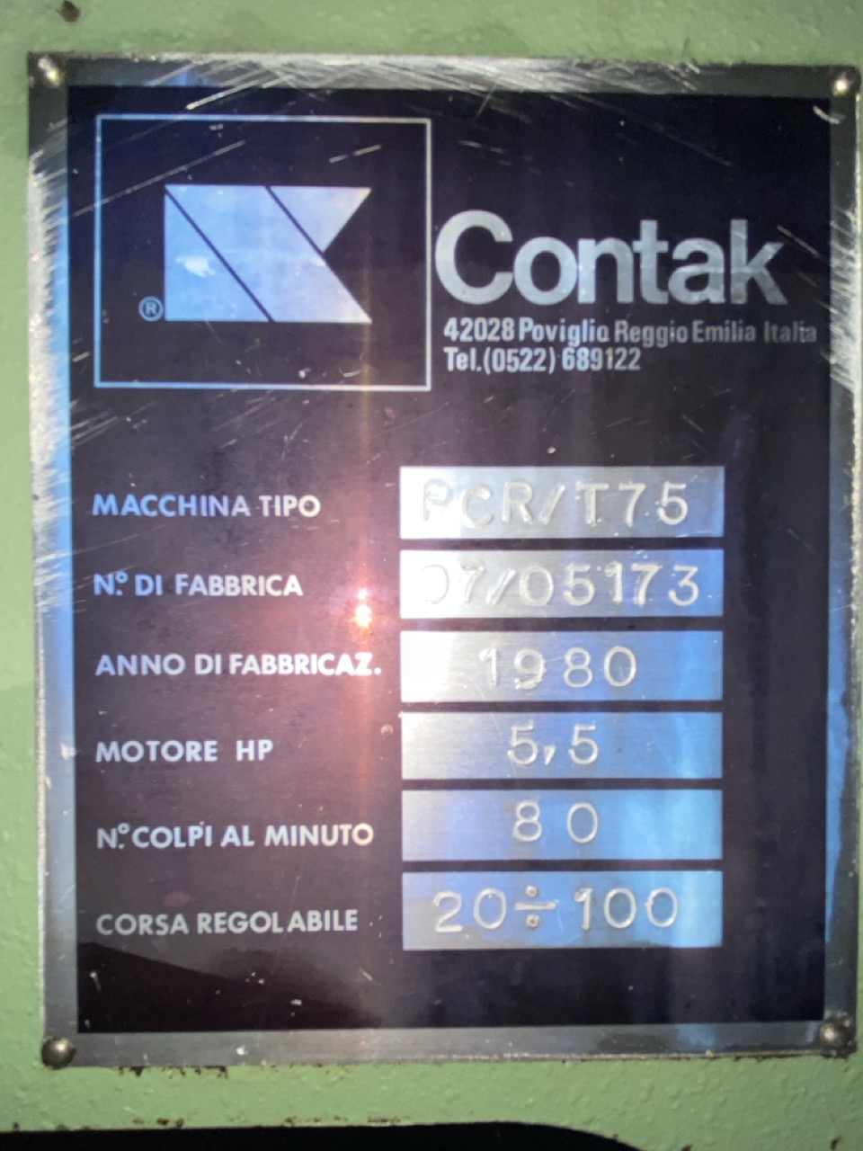 Usato Contak Pressa eccentrica da 75 ton