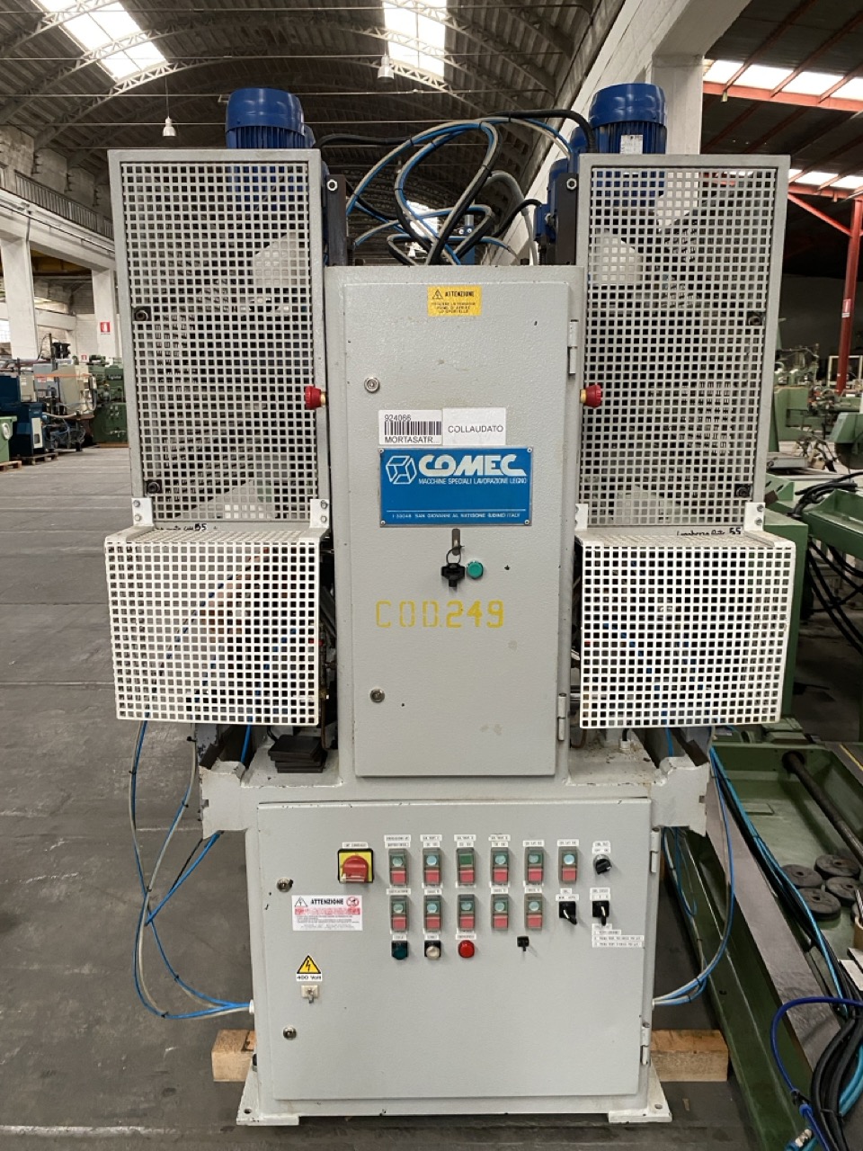 Usato 1999 Comec FMMOV-100/AF Mortasatrice a 2 banchi con caricatore automatico