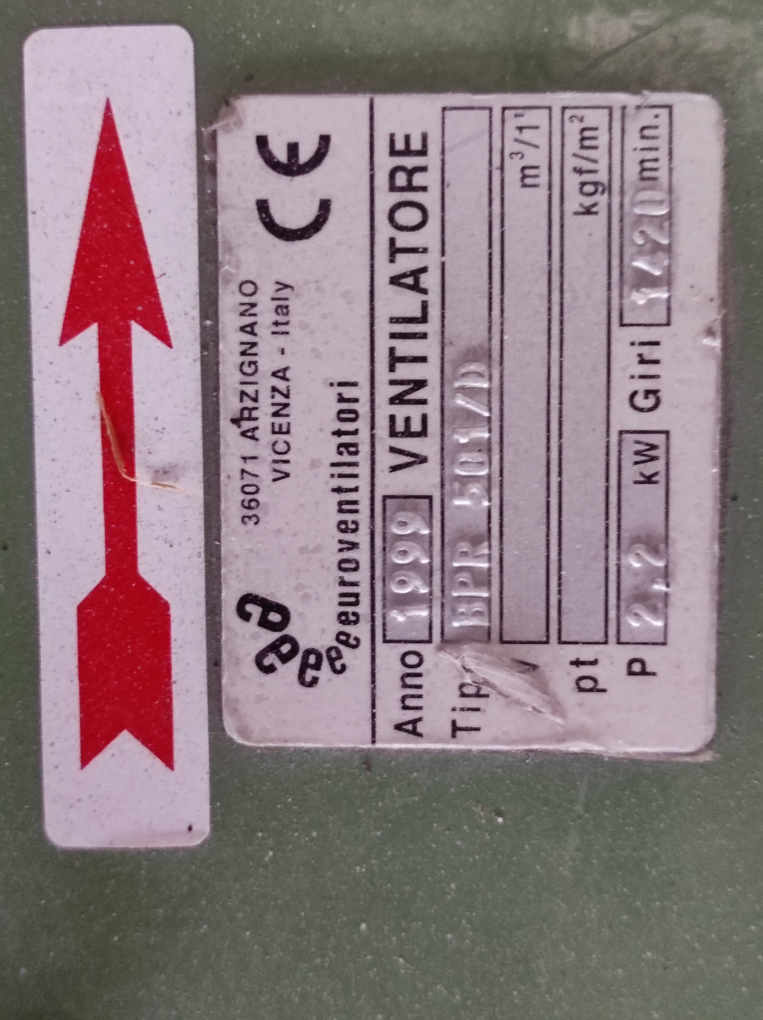 Usato Nr. 11 Ventilatori a stock