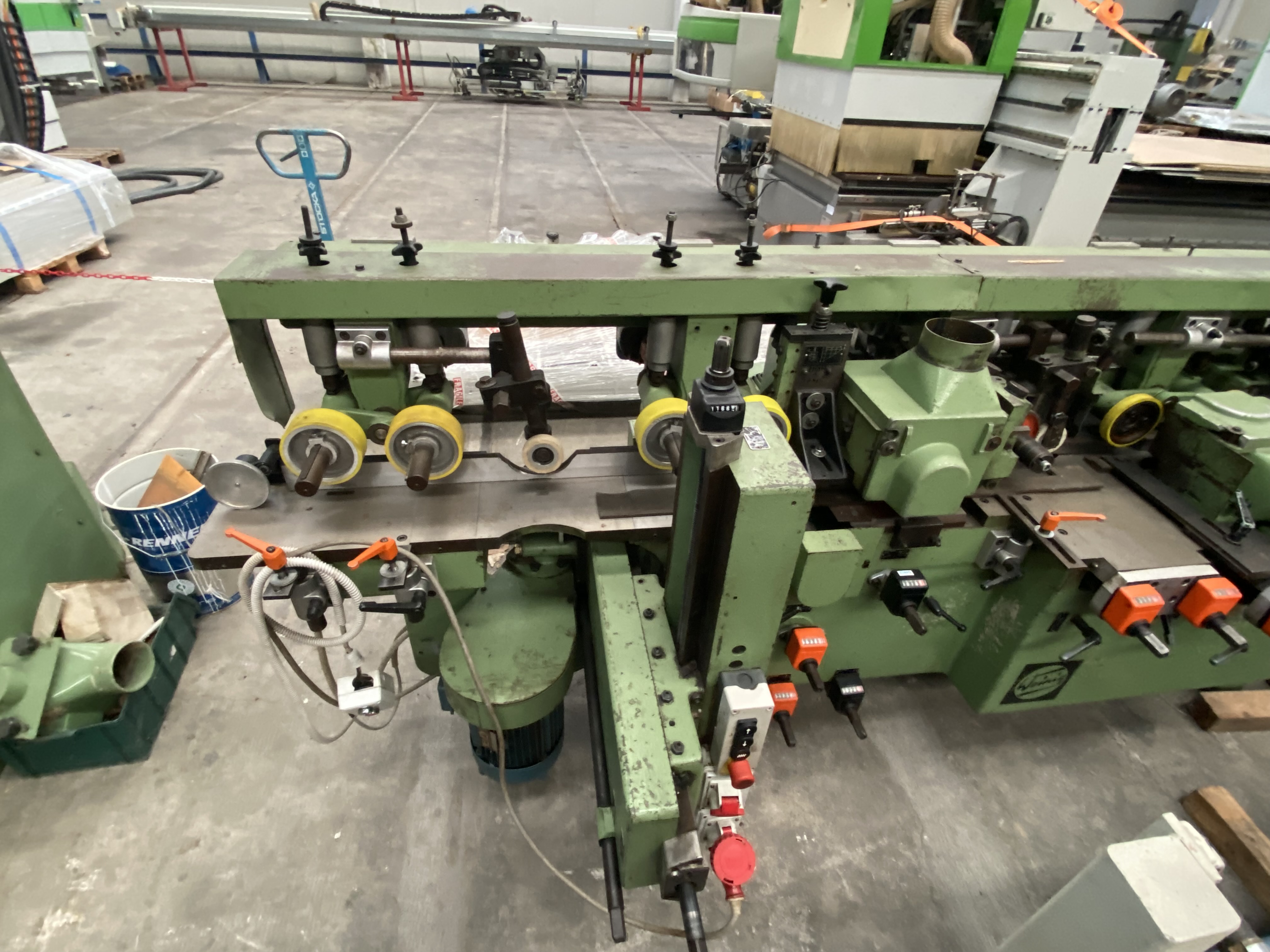 Usato Scorniciatrice Weinig Unimat 17A a 7 alberi