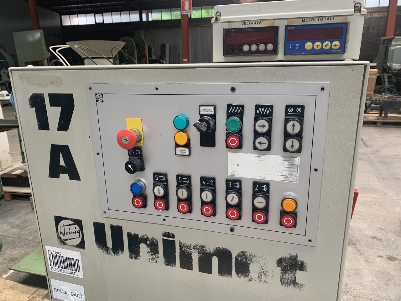 Usato Scorniciatrice Weinig Unimat 17A a 7 alberi