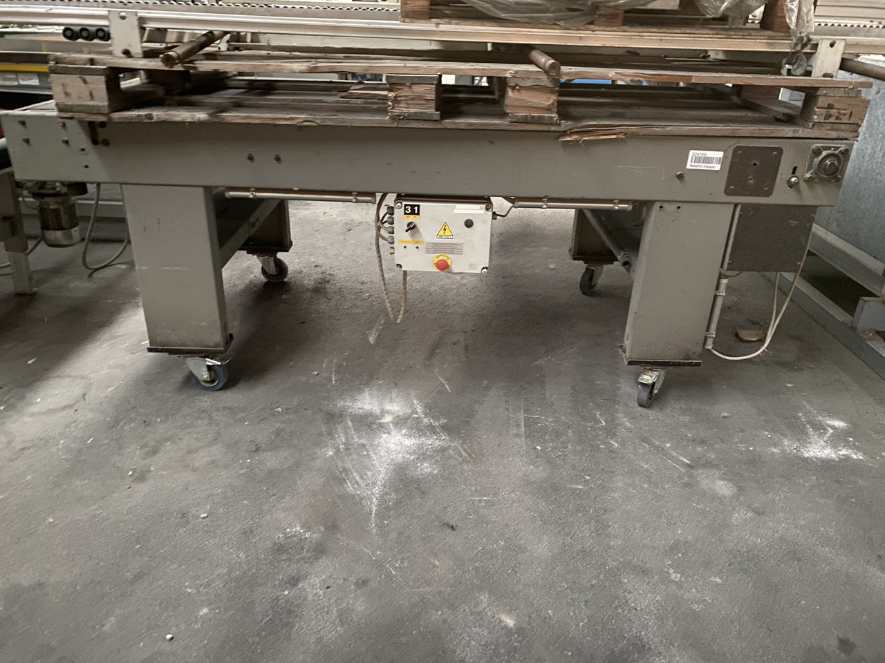 Usato Nastro trasportatore motorizzato cm. 240x100