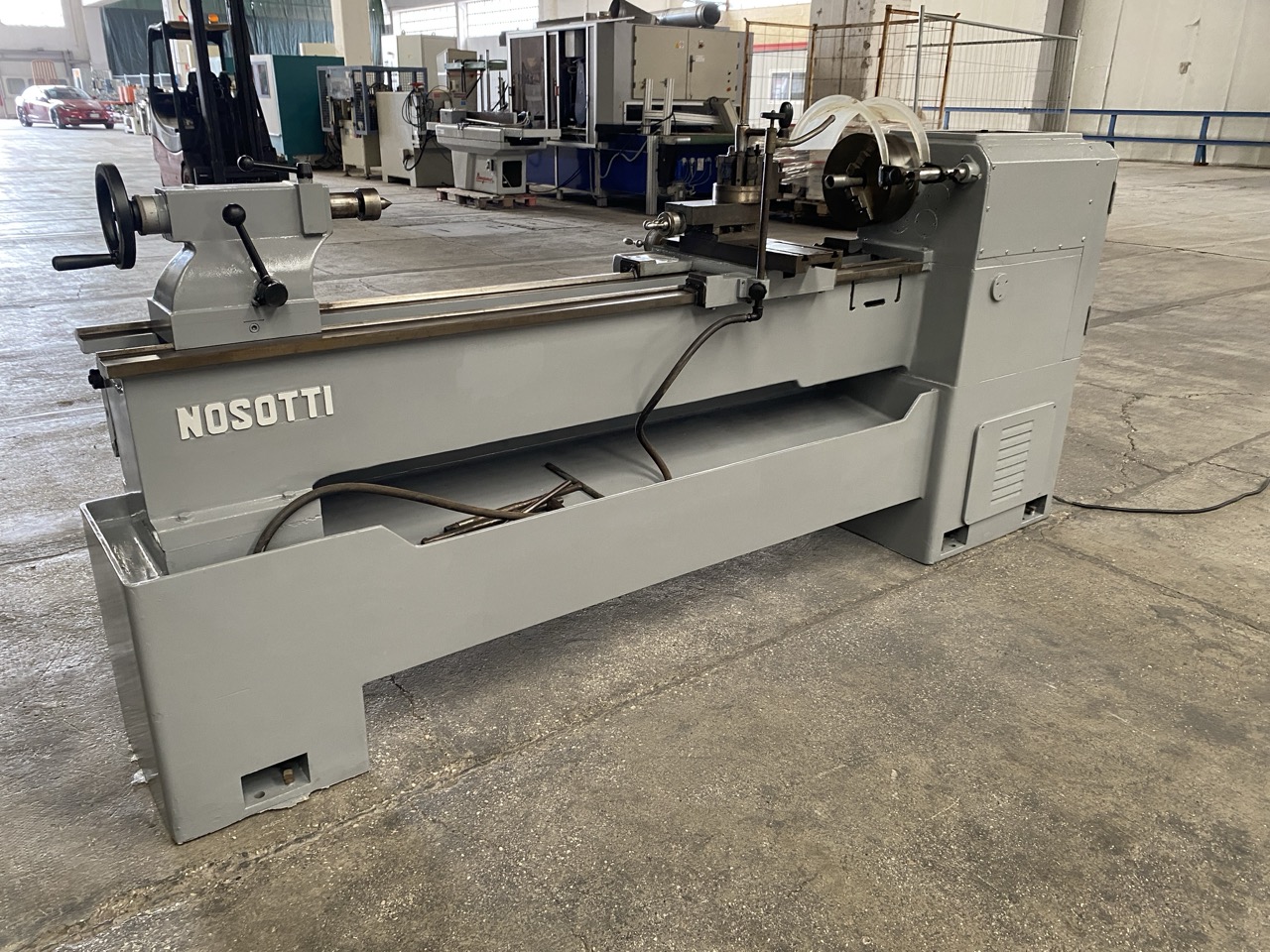 Ricondizionato Nosotti T200/1500 Tornio usato lavorazione ferro completo di accessori