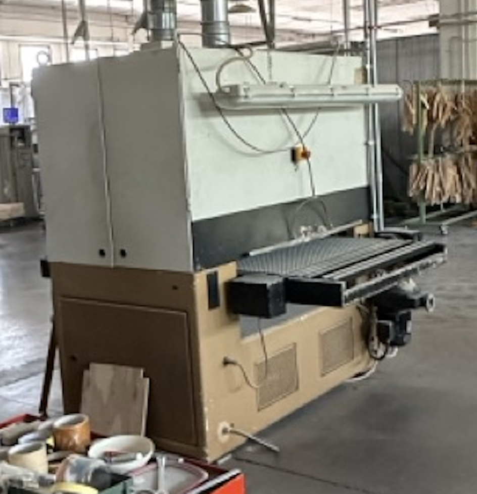 Usato SCM Sandya RT 1100 Calibratrice Rullo+Tampone, larghezza tappeto 1100 mm