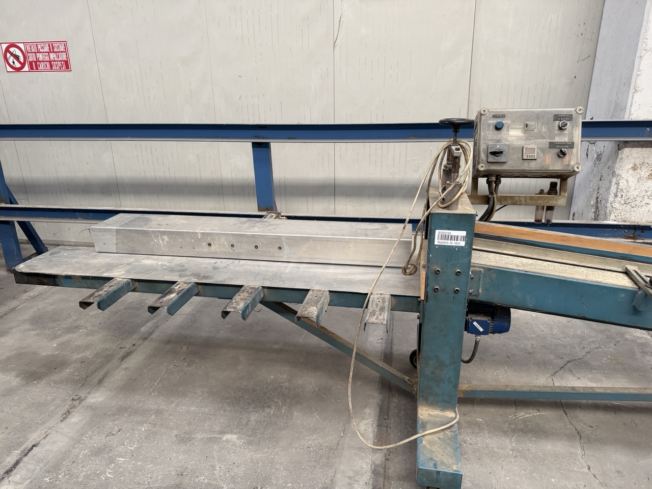 Usato Nastro di ritorno per Scorniciatrice con accatastatore automatico, da mm. 5500