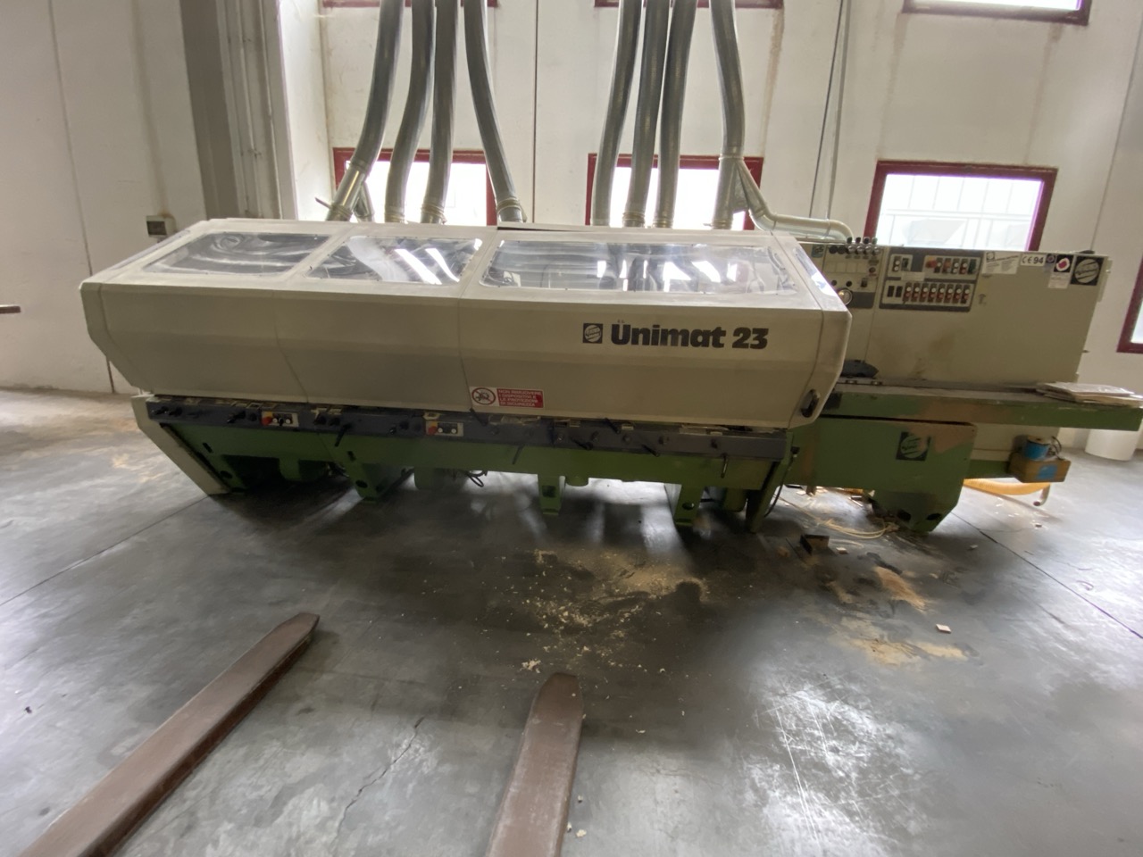 Usato Impianto completo 1994 Weinig U23 + Friulmac FN3 + giostra convogliatrice + nastro di ritorno + accessori