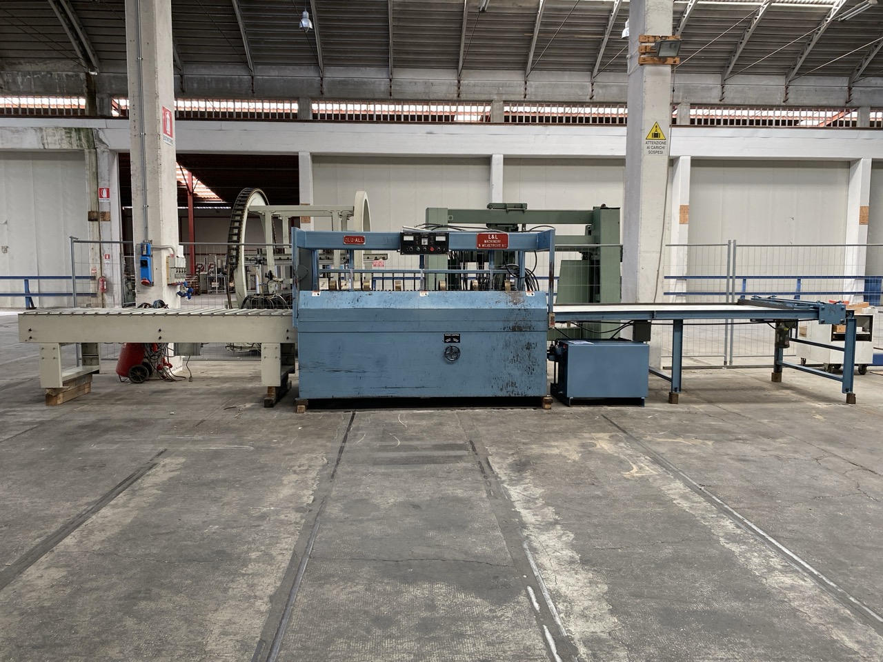Usato L&L Machinery Inc GLU-ALL Pressa per listellare ad alta frequenza, piano mm. 2700x1300