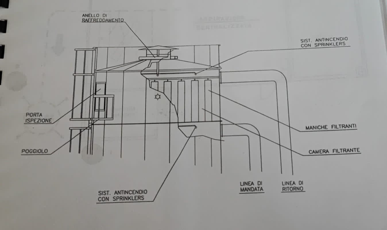 Usato Silos zincato, con scarico a caduta da sotto. Già smontato.