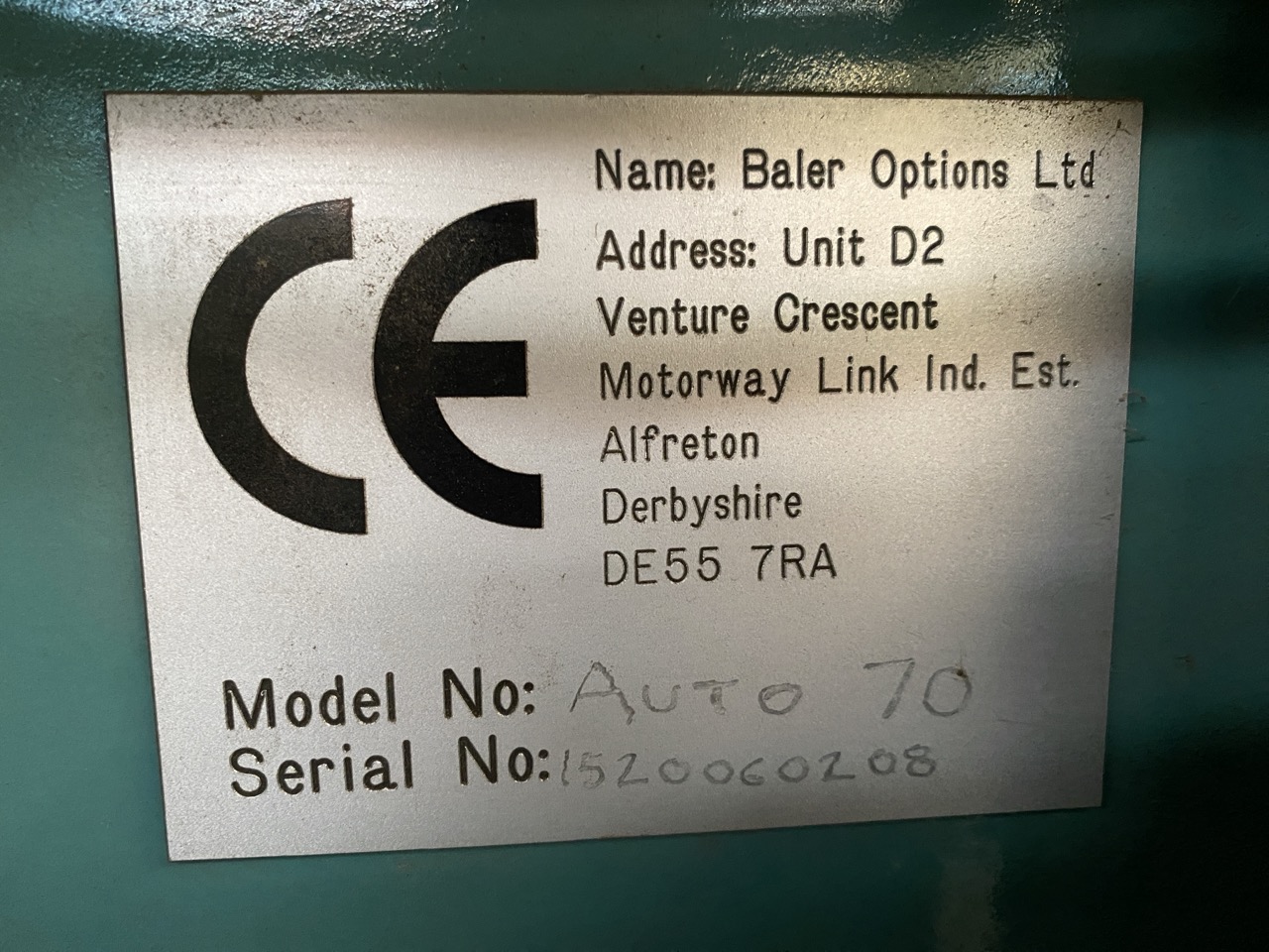 Usato Baler Options modello Baler-01 Pressa per cartoni e simili, marchiata CE