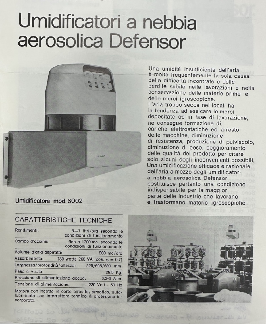 Usato Defensor 6002 Umidificatore fino a 1.200 mc
