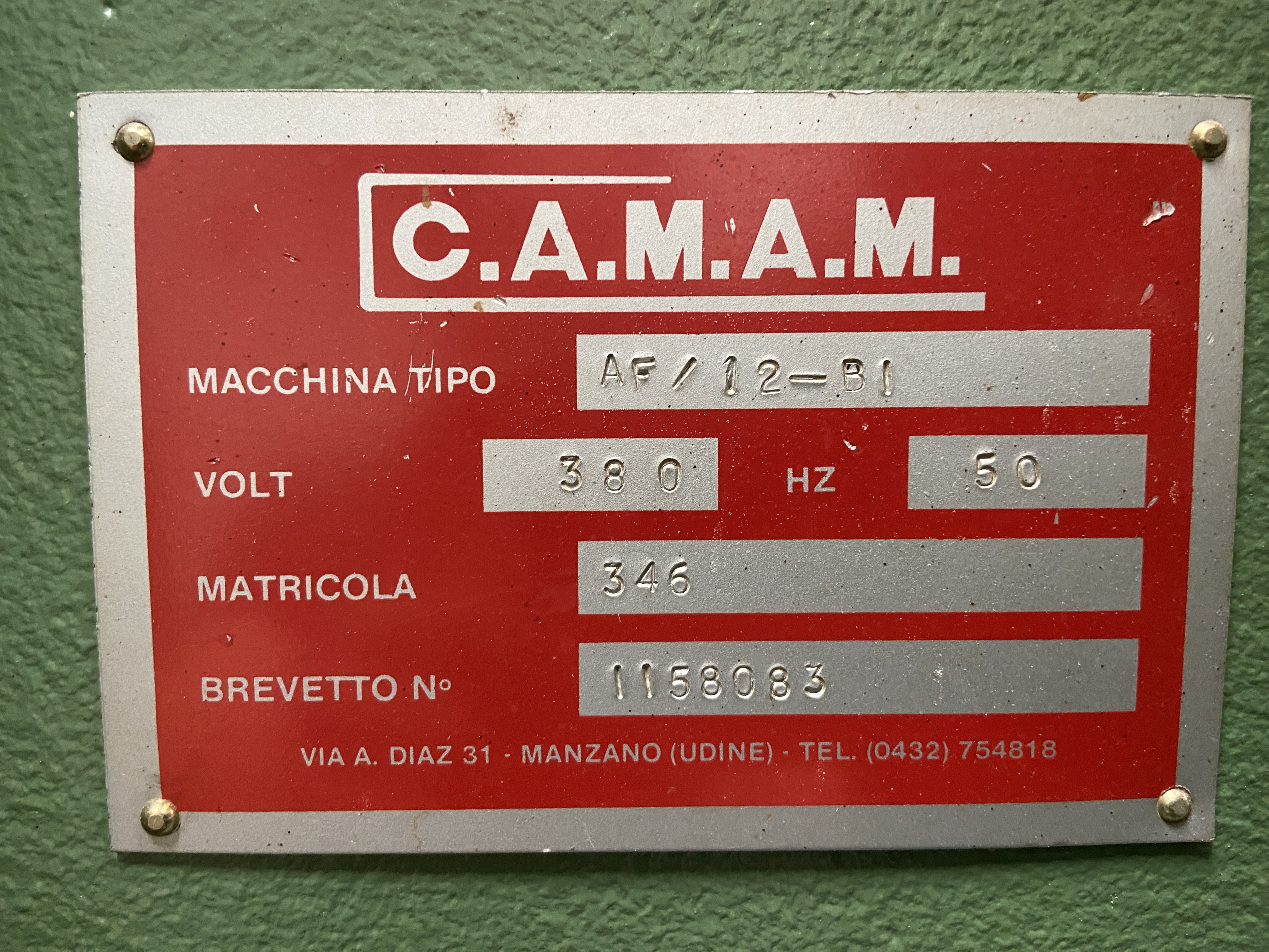 Usato Camam AF/12-B1