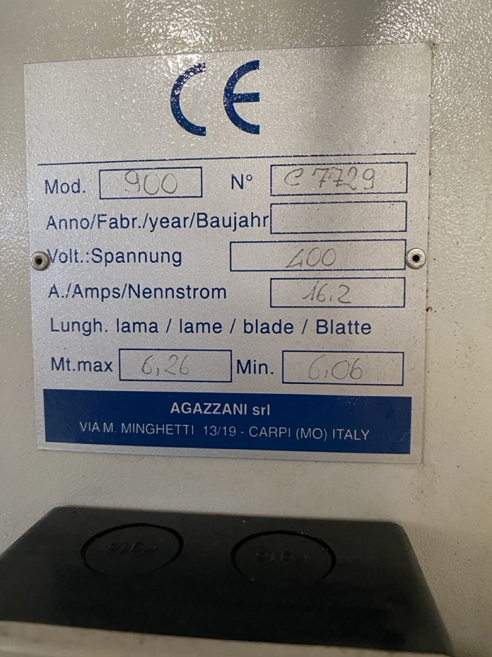 Usato 2000 Cosma 900 marchiata CE, completa di Refendino